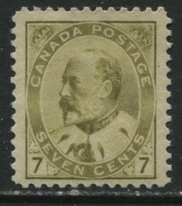 Canada 1903 KEVII 7 cents mint o.g. hinged - Foto 1 di 1