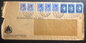 1939 The Hague Netherlands Commercial Window Airmail Cover VIBA - Picture 1 of 2