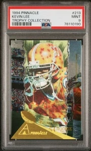 1994 PINNACLE TROPHY COLLECTION #213 KEVIN LEE PSA 9 MINT ROOKIE RC PATRIOTS - Picture 1 of 2