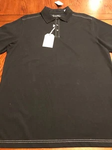 Neu mit Etikett Roundtree & Yorke karibisches schwarzes Poloshirt aus Baumwoll-Polyester-Mischung Gr. M (I1 - Bild 1 von 12