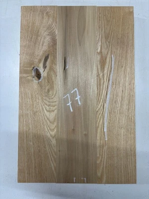 Poplar+ White Ash 3 Pcs Glued 21x 13-7/8x 1-3/4 Guitar Body Blank #77 - Image 1 of 4
