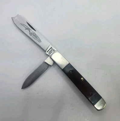 Cuchillo plegable de dos hojas Parker Edwards Cutlery 036 Eagle Razor EE. UU. Foto 1 de 4