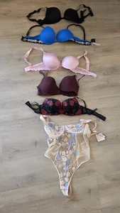 set 6 Victoria's Secret Push Up Bra PINK - Picture 1 of 9