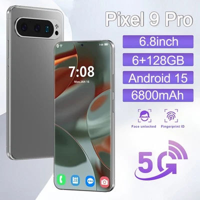 NEW Unlocked 5G Smartphone Pixel 9 Pro 6+128GB Android Dual SIM Cheap Cell Phone - Image 1 of 4