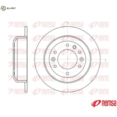 2x BRAKE DISC 61027.00 FOR KIA GRAND/CARNIVAL/III/SEDONA VQ J3 2.9L D4HB 2.2L - Image 1 of 4