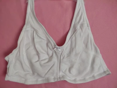 COMFORT CHOICE 48C WHITE 100% COTTON COMFORT WIRELESS BRA - Image 1 of 4