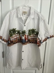 Royal Creations Men’s XXL Cotton Hawaiian Camp Shirt Made In Hawaii Woody Cars - Picture 1 of 4