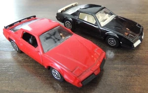 Corgi Pontiac Firebird S/E MLB PC 1982 Lot of 2 Red Black Great Britain Loose - Picture 1 of 6