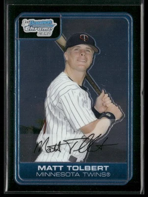 Matt Tolbert 2006 Bowman Chrome Prospects #BC41 Minnesota Twins - Image 1 of 2