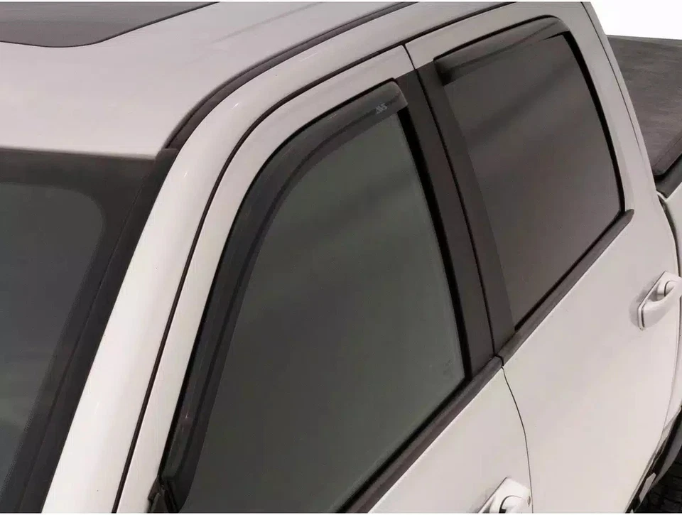 AVS In-Channel Deflectors For 2016-2023 Toyota Tacoma Double Cab, 4 pcs Smoke Foto 1 de 4