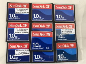 10PCS 1GB Sandisk Compact Flash Card 1GB CF Memory Card SDCFB/SDCFJ