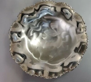 Vintage Silver Plated Tarnish Resistant Platter Swirl Dish 7"x1.25" - Picture 1 of 5