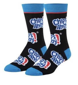 Crazy Socks Chips Ahoy Cookies Men's/Womens Unisex Crew Novelty Gift - Picture 1 of 2