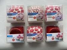 6 confezioni di GRANDI CUSTODIE PER CUPCAKE, CUORE ROSSO, San Valentino, muffin, di EDDINGTONS
