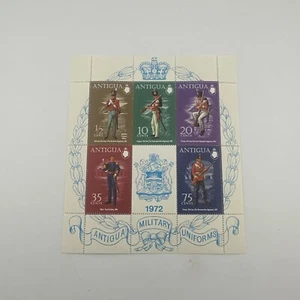 ANTIGUA 1972 STAMPS MILITARY UNIFORMS - Picture 1 of 2