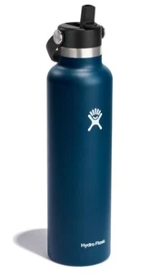 NIB Hydro Flask 24oz Standard Flex Straw Cap Water Bottle - Indigo (Blue) - Picture 1 of 7