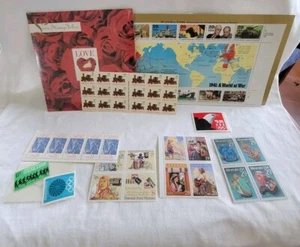 Lot Of USPS Postage Stamps 90s WWII Love $9.95 Eagle Minerals Liberty Mexico - Picture 1 of 13