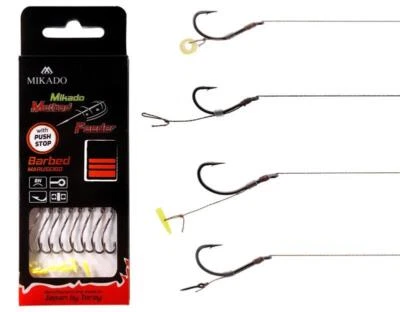 Mikado Method Feeder Rig MARUSEIGO monofil o. geflochten 8er-Pack