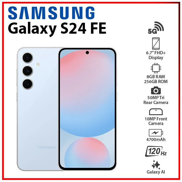 Samsung Galaxy S24 FE - 256 GB - Blue (Unlocked)