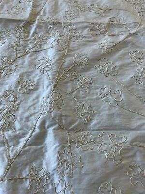 Designer High Quality 100% Silk Shantung fabrics Embroidered!!! - Image 1 of 3