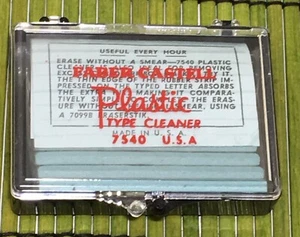 Vintage Faber Castell Plastic Type Cleaner #7540 Typerwriter Type Head Cleaner - Picture 1 of 6
