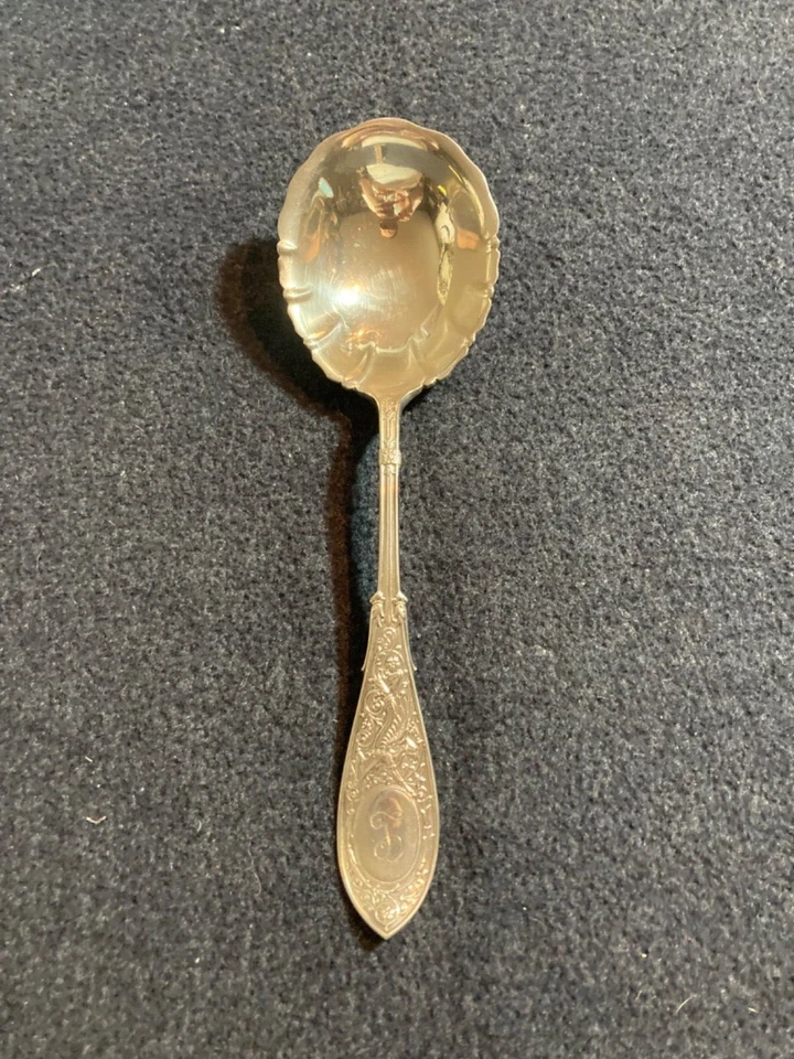 GORHAM WHITING Arabesco Esterlina 8 3/8 PULGADAS GRANDE TODO CUCHARÓN SIMPLEMENTE BUENO Foto 1 de 4