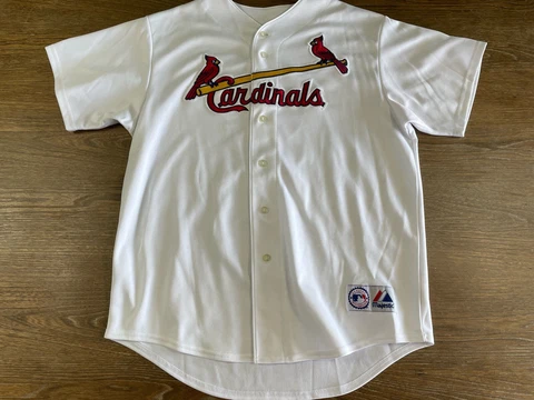 Vintage St. Louis Cardinals Jersey Mens X-Large Albert Pujols #5 Majestic MLB Cover