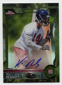2015 Topps Chrome VIC BEASLEY Rookie RC AUTO AUTOGRAPH CAMO REFRACTOR #/99 - 101 - Picture 1 of 1