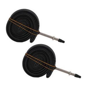 2x Bike Inner Tube Butyl 700x23C Interior French Valve Tube For Road Bike - Picture 1 of 12