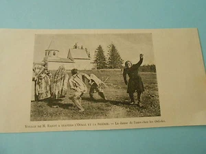 Gravure 1891 Sibérie La danse de l'Ours chez les Ostiaks - Picture 1 of 1