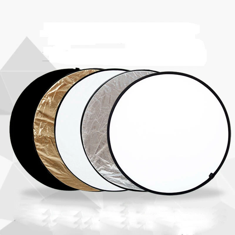 60cm 5 in1 Light Mulit Collapsible Disc For Photography Panel Reflector Diffuser - Image 1 of 4