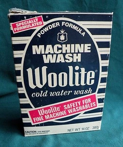 Caja de lavado de agua fría vintage para máquina WOOLITE - Imagen 1 de 5