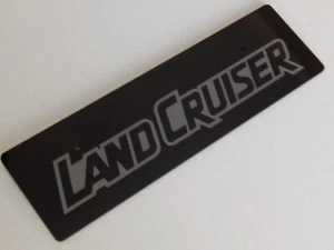  Front Laser Engraved License Plate delete Landcruiser Outline text for Toyota - Bild 1 von 2