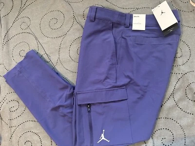 CALÇA ROXA NIKE JORDAN CARGO SLIM FIT #502 TAMANHO 33 X 32 MASCULINA COSTURA INTERNA CURTA US$ 110 - Imagem 1 de 4