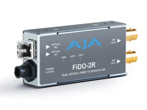 AJA FiDO-2R-MM 2-Channel 3G-SDI to Multi-Mode LC Fiber Receiver - Picture 1 of 1