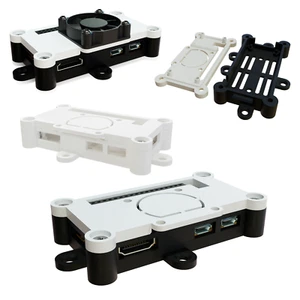 Gehäuse passend für Raspberry Pi Zero 1 + 2 W Lüfter 2040 montierbar Case - Bild 1 von 12