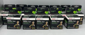 12 Rollen CVS Kinesiologie Sportband, grün, 20 vorgeschnittene Streifen Rolle = 2 Zoll x 16,4 Zoll - Bild 1 von 1