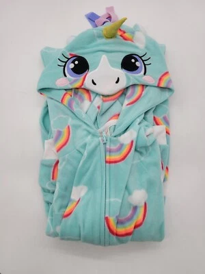 NUEVO CON ETIQUETAS Cat & Jack Niña Unicornio Arco Iris Manta con Capucha Dormir Grande Cremallera Halloween Foto 1 de 4