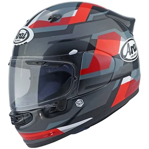 Casco de moto Arai Quantic rojo abstracto - Imagen 1 de 7