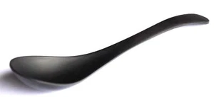 Cucchiaio Giapponese Melamina Anguilla Ramen Donburi Udon Noodle Zuppa Mestolo 7-3/4" L Nero - Foto 1 di 12