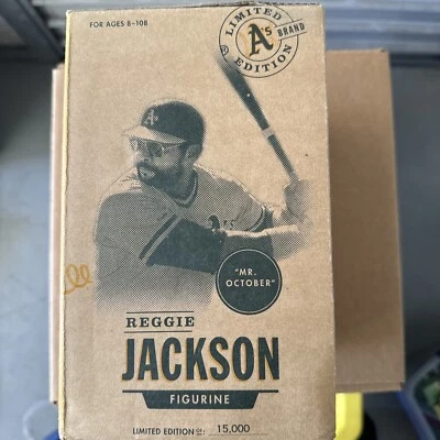 2004 Oakland Athletics A's Reggie Jackson Bobblehead NOVO Edição Limitada RARO - Imagem 1 de 4