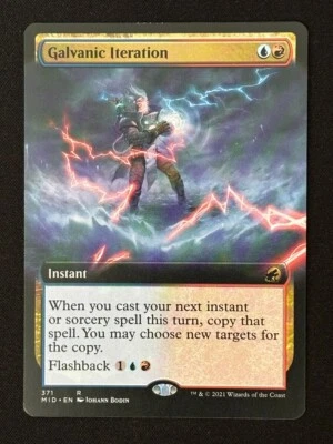 1x MTG Galvanic Iteration (Extended Art) - Innistrad: Midnight Hunt (MID) #371 - Image 1 of 2