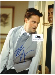 FOTO AUTOGRAFIADA DE MATTHEW PERRY AMIGOS FOTO FIRMADA CHANDLER ¡Certificado de acoa! - Imagen 1 de 3