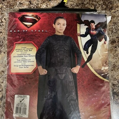 Man Of Steel General Zod 万圣节服装 儿童 男孩 小号 4-6。 连身裤, 开普 — 第 1/4 张图片