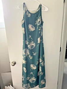 SPLENDIDO! Abito da studio vintage donna MED Ditsy floreale maxi smanicato rayon - Foto 1 di 3