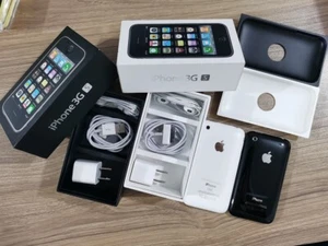Boxed Apple iPhone 3nd 3GS - Black /white For Collectors - Afbeelding 1 van 16