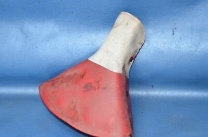 Vintage Troxel Bicycle Seat Vtg Antique Spring Saddle Moscow Tenn. USA Red White - Picture 1 of 10