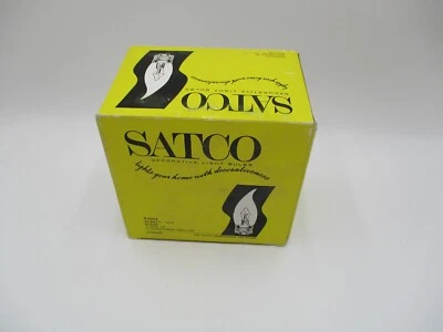 NEW Satco 25W Clear Flame Tip Lights Standard Base 25 Count S3264 Decorative - Image 1 of 3