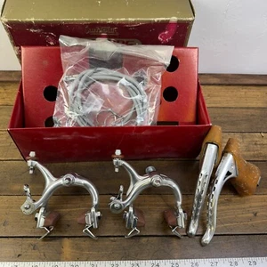 Vintage Suntour Superbe Brake Caliper Lever Set NOS Housing Cable Guide Non Aero - Picture 1 of 14