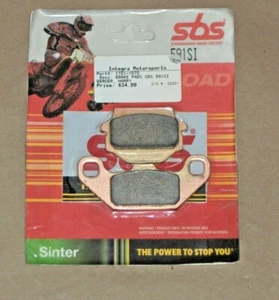 1985-1993 SBS 591SI FRONT ATV Brake Pads SUZUKI LT 230 250 500 # FA128R - Picture 1 of 1
